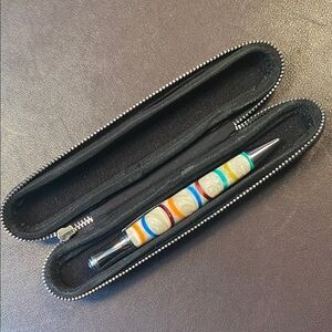 Libelle ballpoint pen with leather case